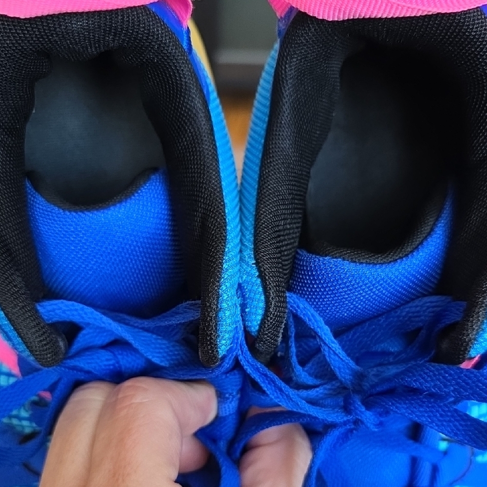 Nike Sneakers in Blue, Pink, and Orange - Picture 10 of 12